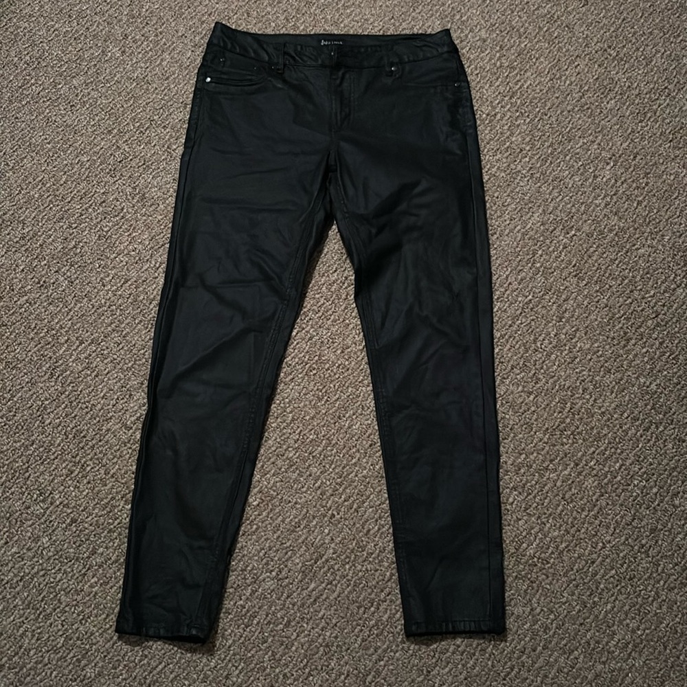 Suko Jeans Black Pleather Size 0